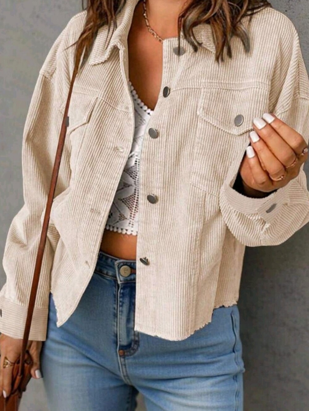 Women Casual Solid Color All-Match Jacket For Autumn Fall Winter Cloth Fo